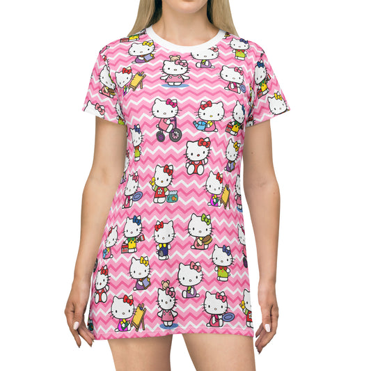 Hello Kitty Playtime Collage T-Shirt Dress