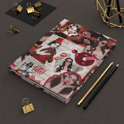 Lana Del Rey Cherry Coke Collage Hardcover Journal