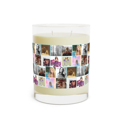 Taylor Swift Album Art Collage Full Glass Scented Candle