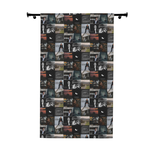 Morgan Wallen Album Cover Collage Window Curtain