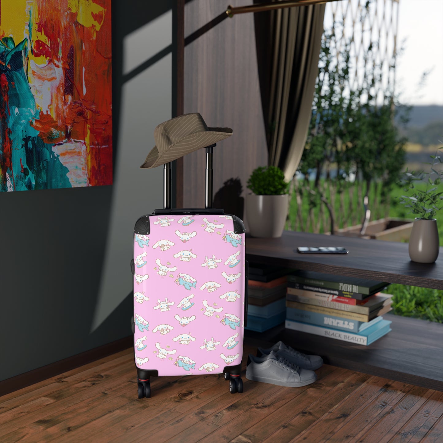 Cinnamoroll Playing Around Pattern Suitcase