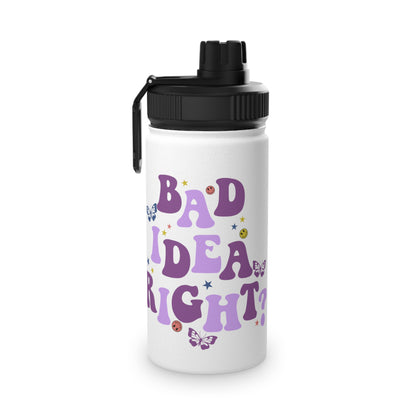 Olivia Rodrigo Bad Idea Right? Stainless Steel Sports Lid Water Bottle