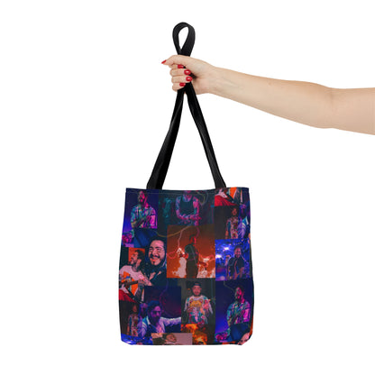 Post Malone Lightning Photo Collage Tote Bag