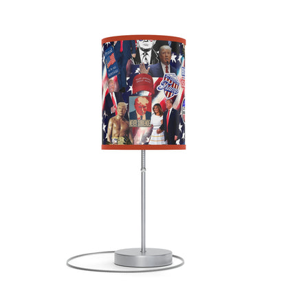 Donald Trump 2024 MAGA Montage Lamp on a Stand