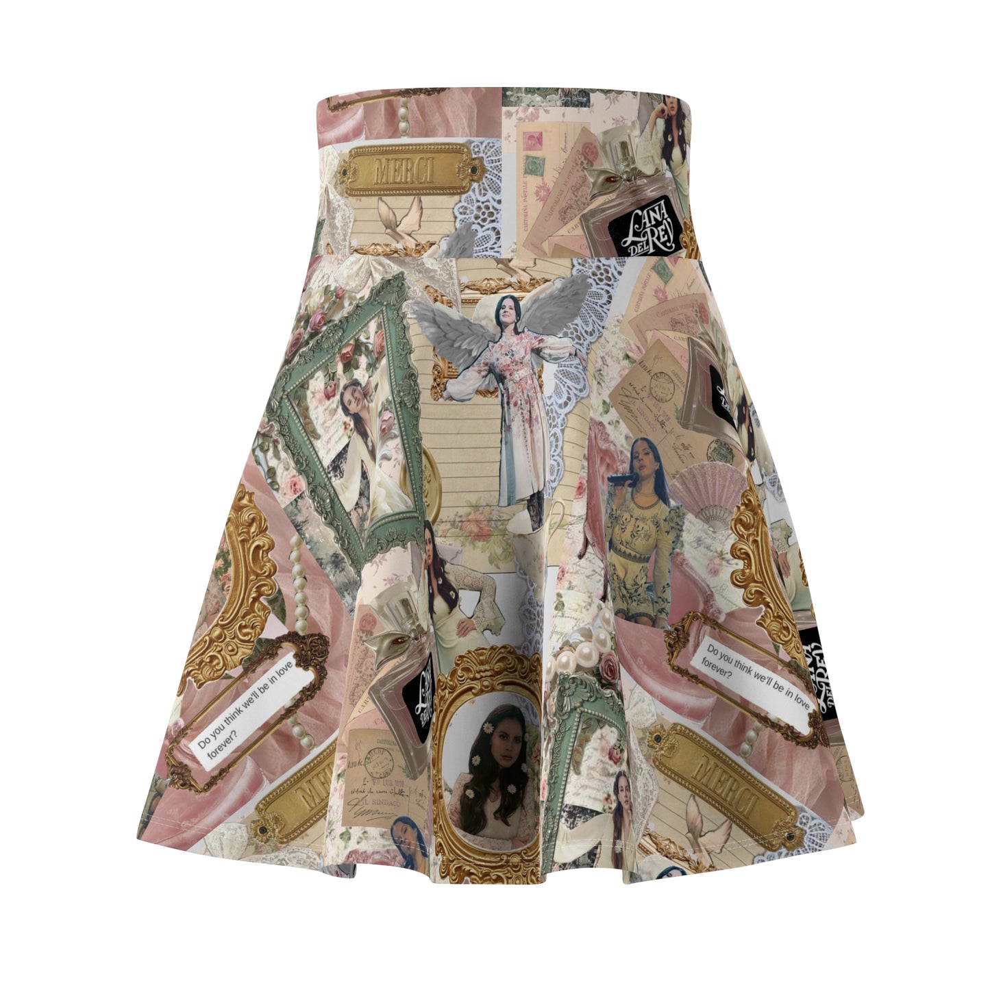 Lana Del Rey Victorian Collage Women's Skater Skirt