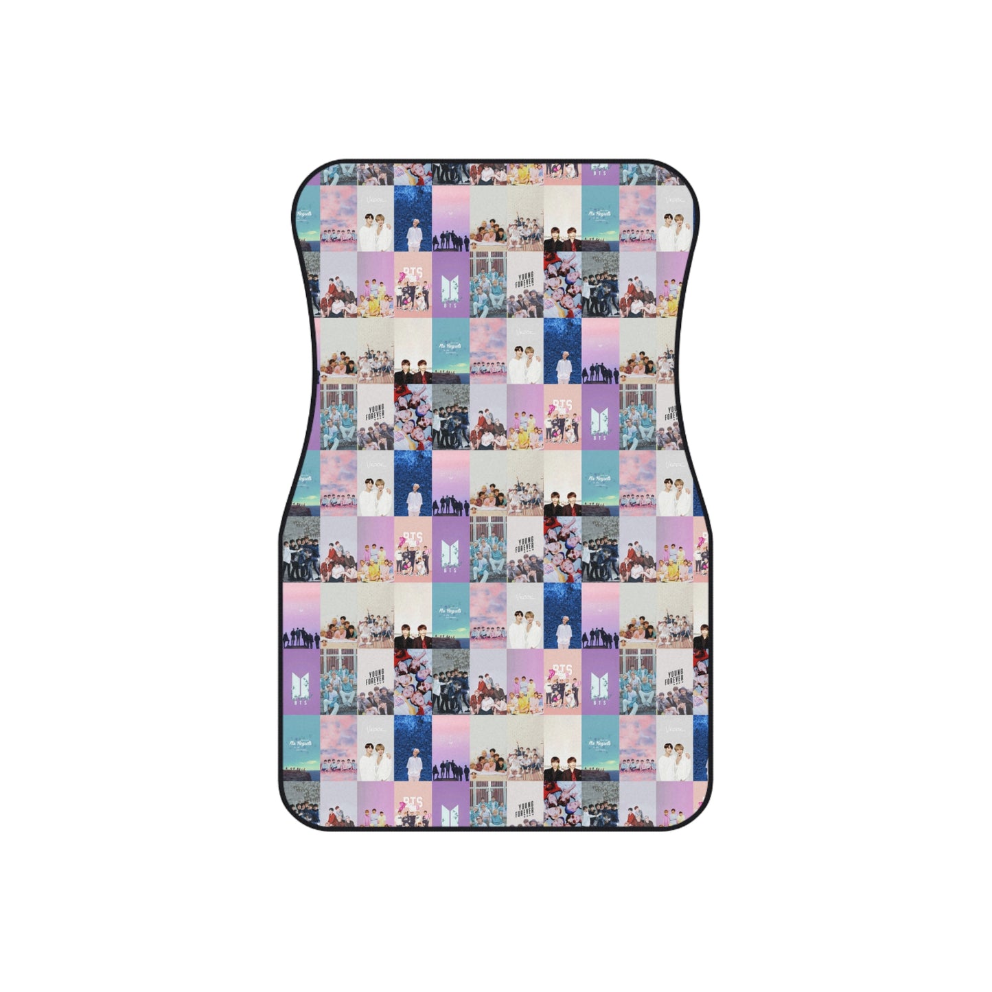 BTS Pastel Aesthetic Collage Car Mats (Set of 4)