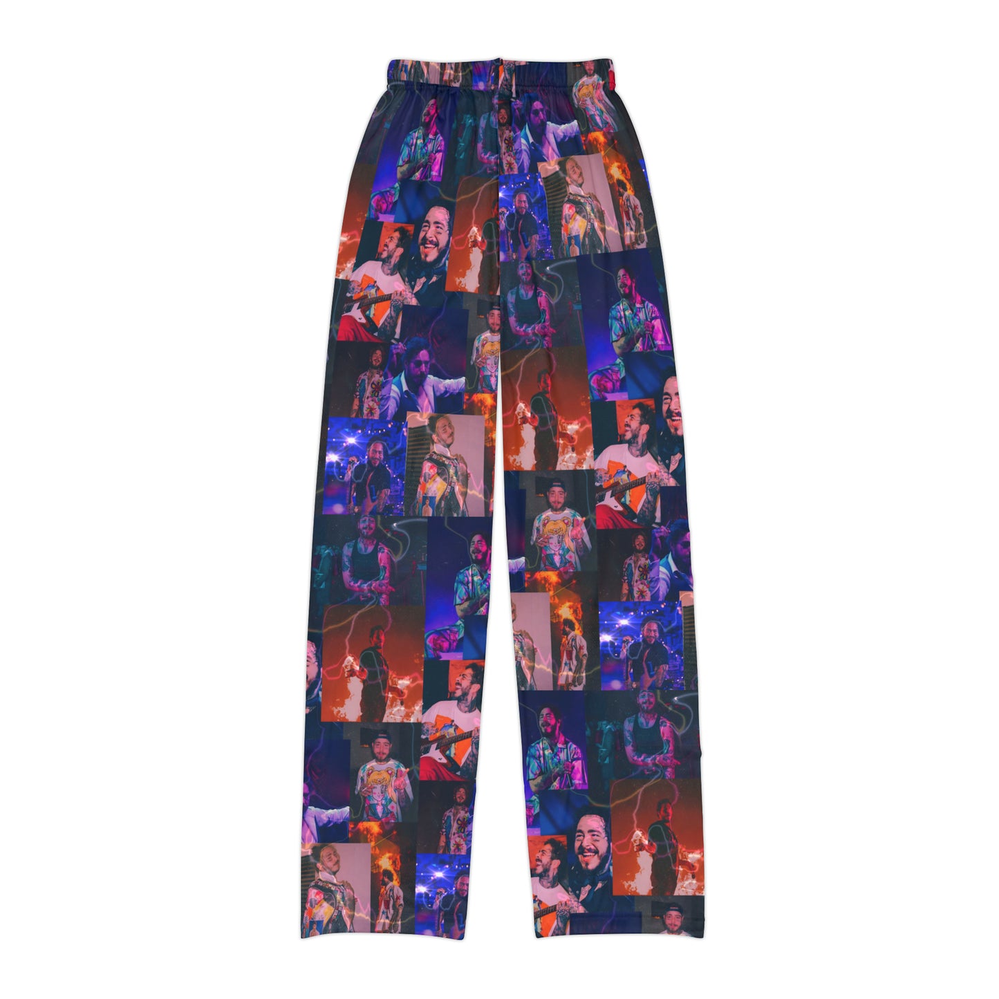 Post Malone Lightning Photo Collage Kids Pajama Pants