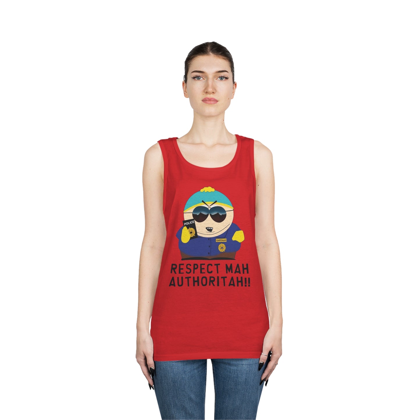 South Park Cartman Respect Mah Autheritah! Unisex Heavy Cotton Tank Top