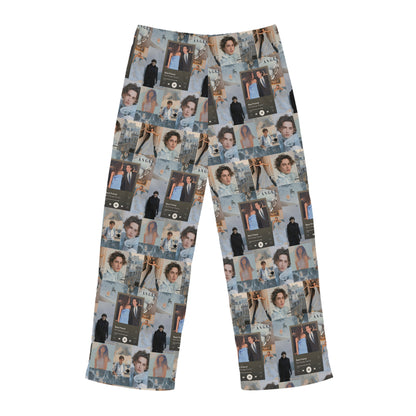 Timothee Chalamet And Zendaya Best Friend Collage Men's Pajama Pants