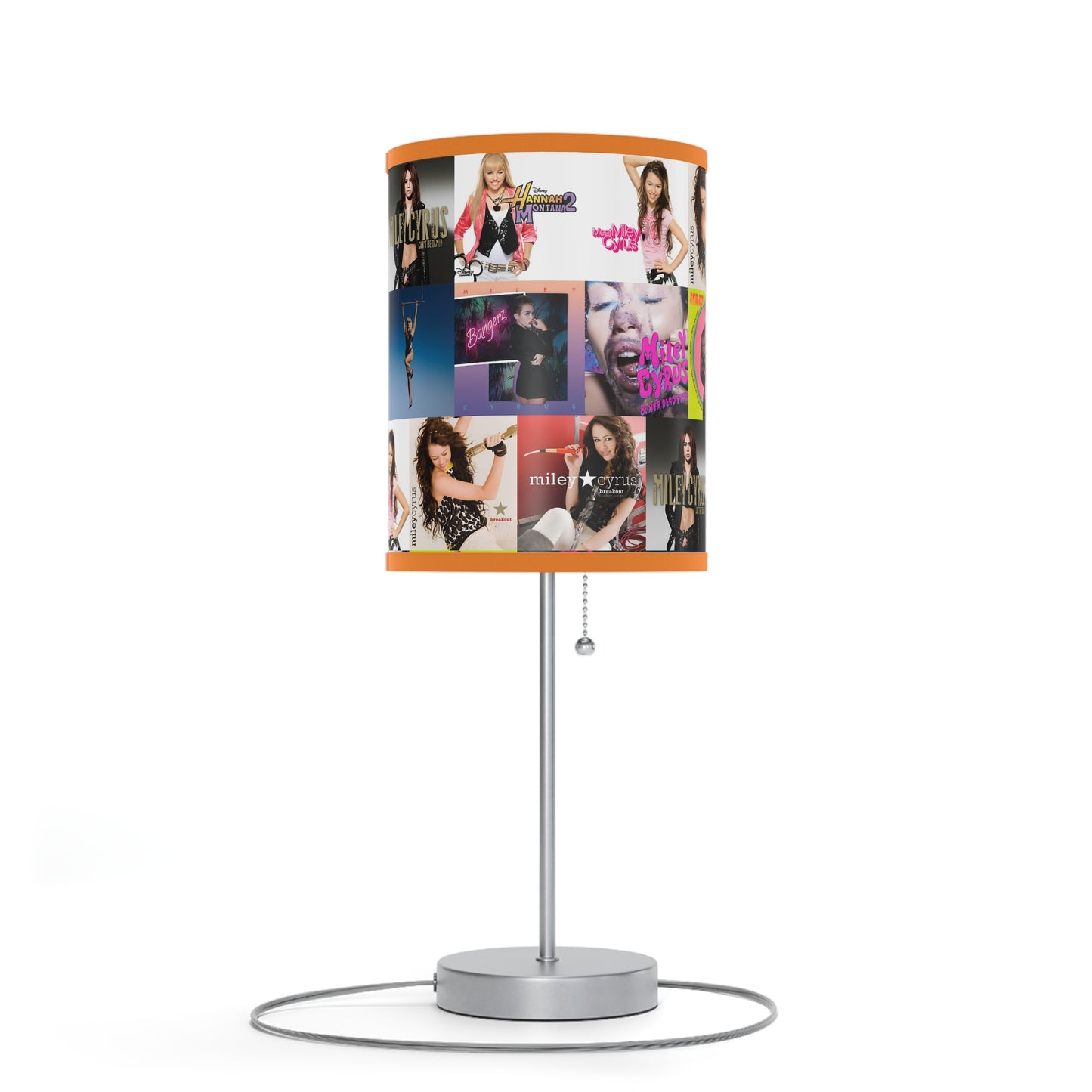 Miley Cyrus Album Cover Collage Lamp on a Stand