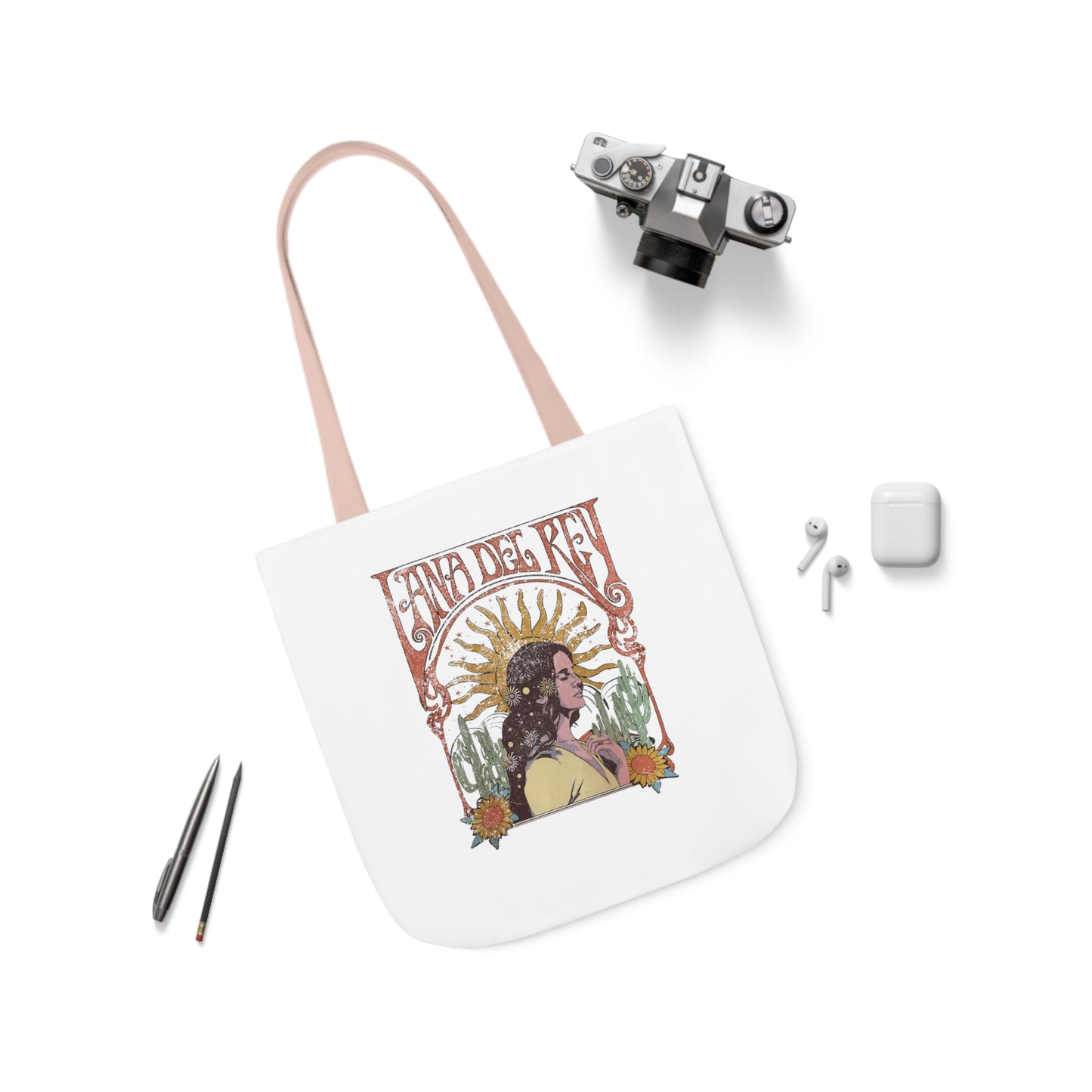 Lana Del Rey Vintage Artwork Polyester Canvas Tote Bag