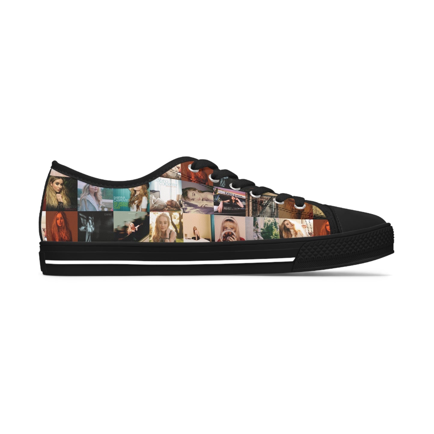 Sabrina Carpenter Album Cover Collage Women's Low Top Sneakers