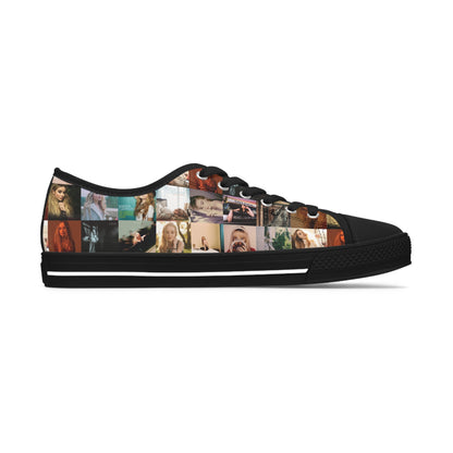 Sabrina Carpenter Album Cover Collage Women's Low Top Sneakers