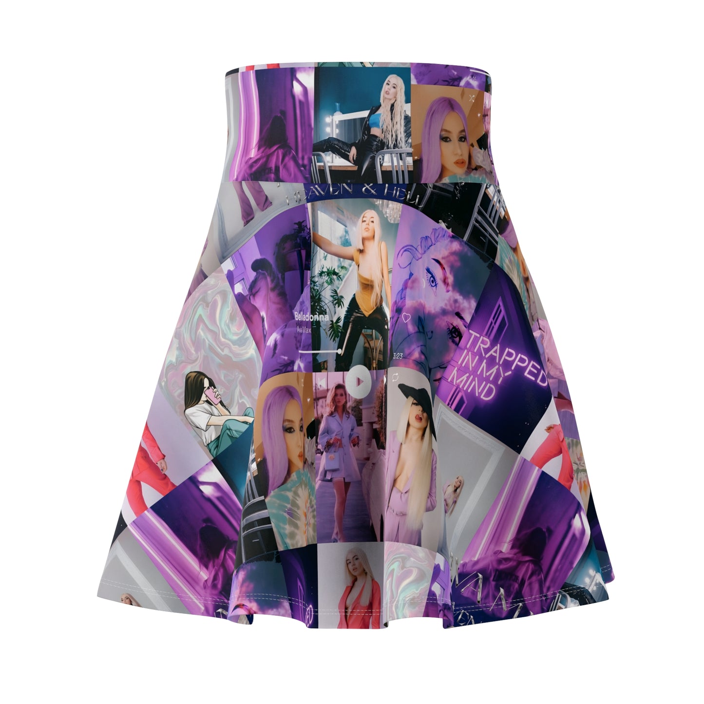 Ava Max Belladonna Photo Collage Women's Skater Skirt