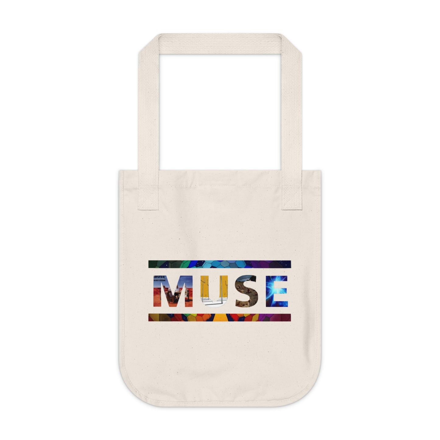 Muse Album Art Letters Organic Canvas Tote Bag