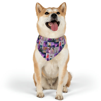 Ava Max Belladonna Photo Collage Pet Bandana Collar