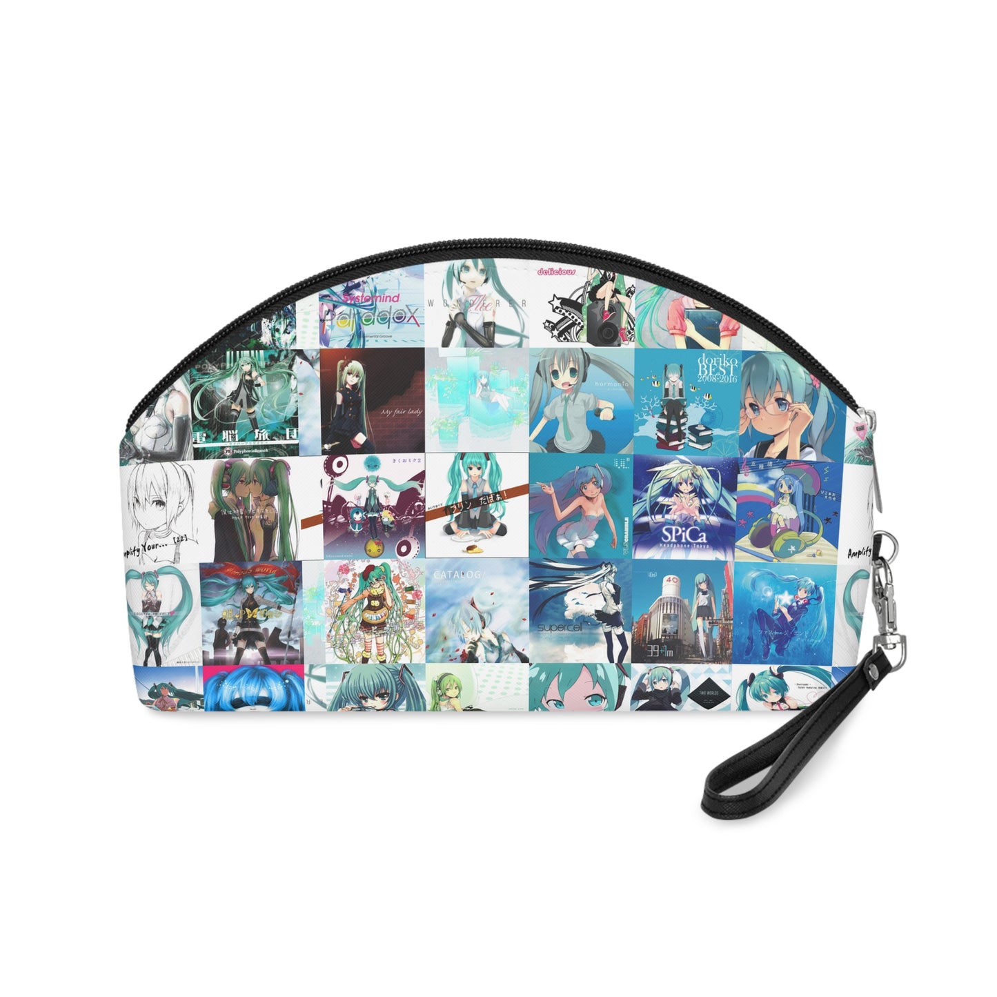 Hatsune Miku Album Cover Collage Makeup Bag