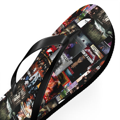 Slipknot Chaotic Album Art Collage Flip Flops