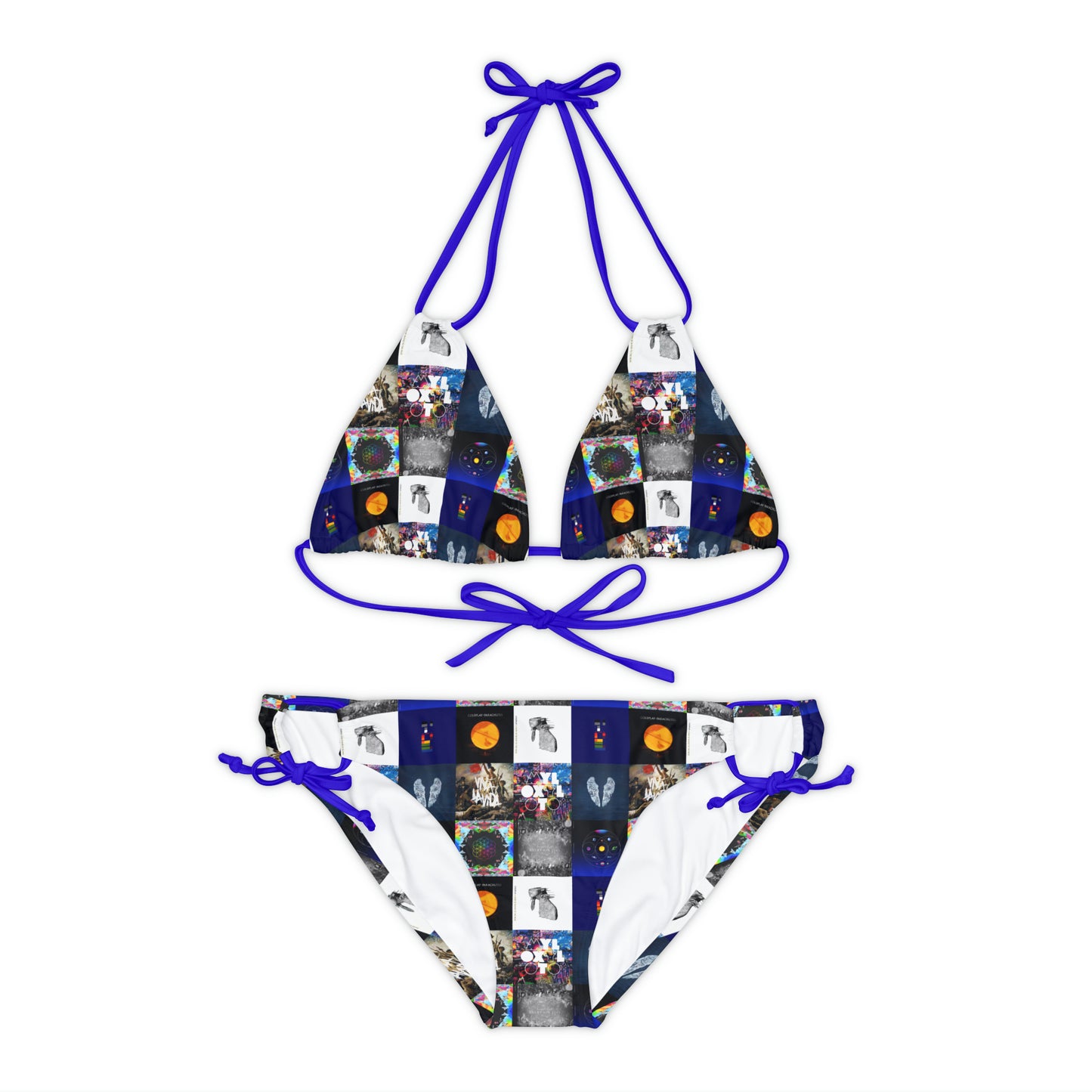 Coldplay Album Cover Collage Strappy Bikini Set