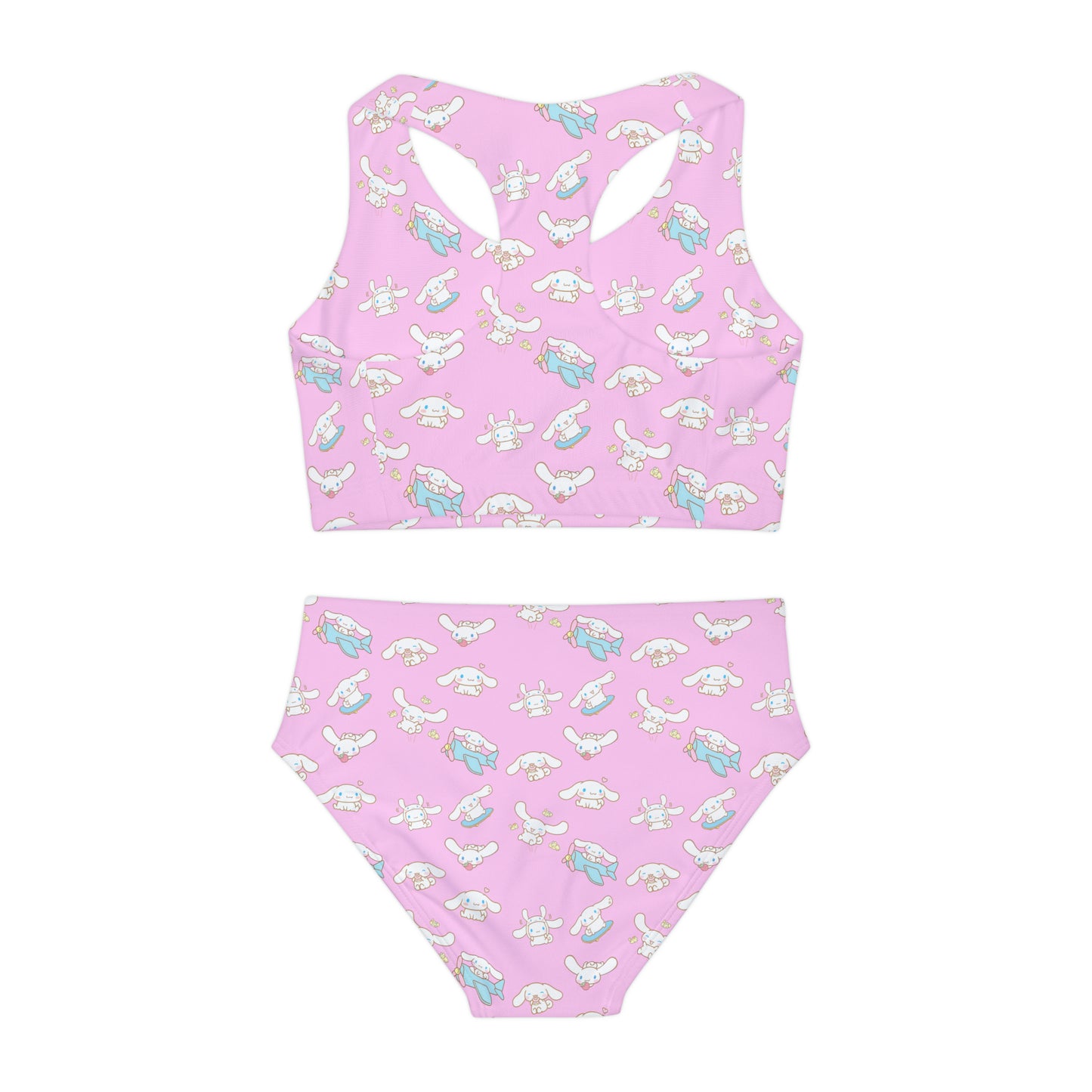 Cinnamoroll Playing Around Pattern Girls Two Piece Swimsuit