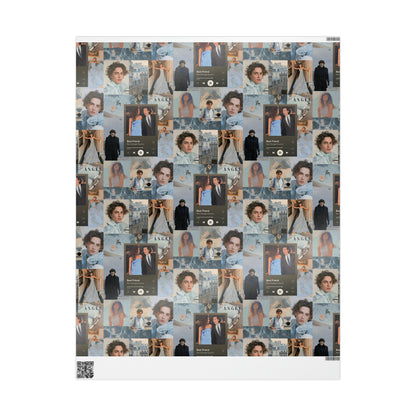 Timothee Chalamet And Zendaya Best Friend Collage Gift Wrapping Paper