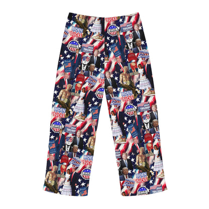 Donald Trump 2024 MAGA Montage Men's Pajama Pants