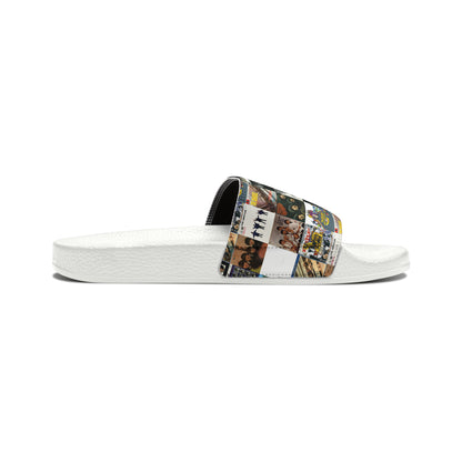 The Beatles Album Cover Collage Women's Slide Sandals