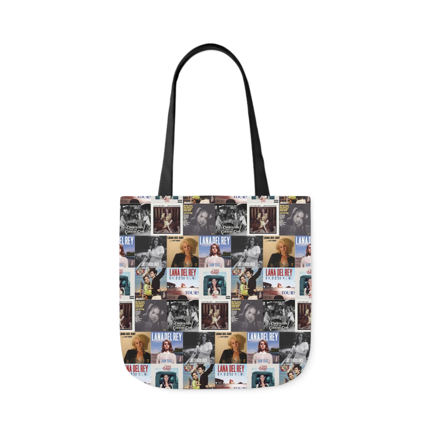 Lana Del Rey Album Cover Collage Polyester Canvas Tote Bag