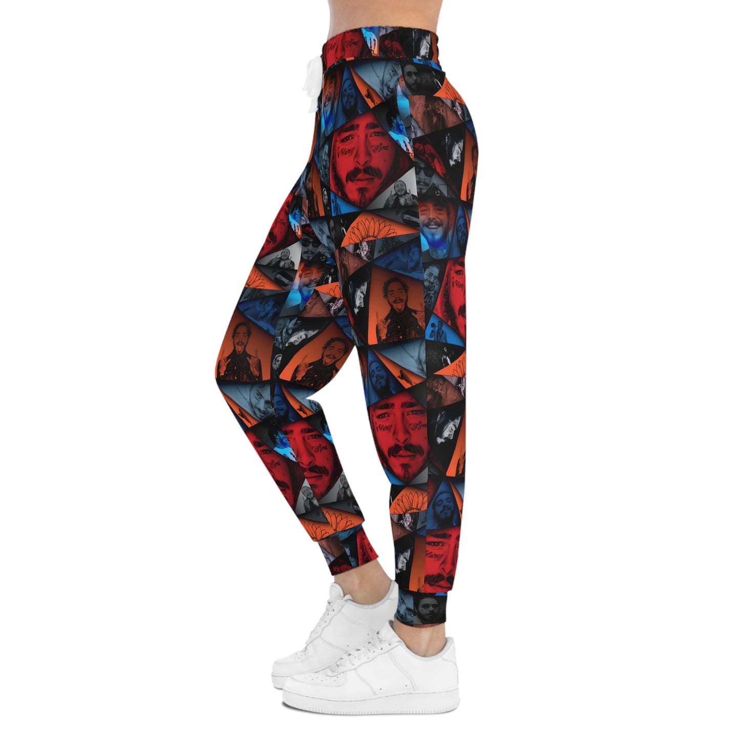 Post Malone Crystal Portraits Collage Athletic Jogger Sweatpants