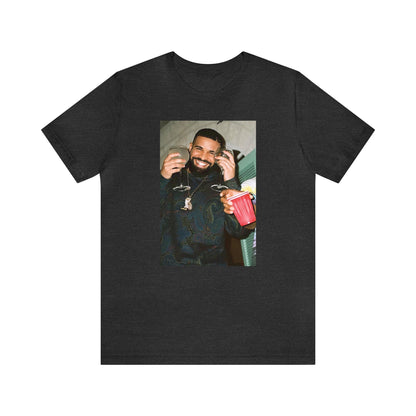 Drake Happy And Drinking Unisex Jersey Short Sleeve Tee Shirt