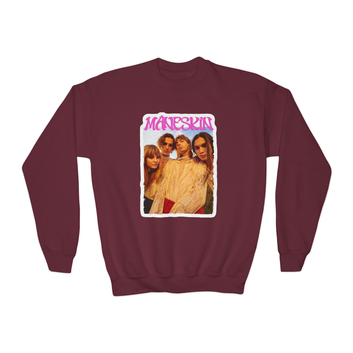 Måneskin Group Photo Youth Crewneck Sweatshirt