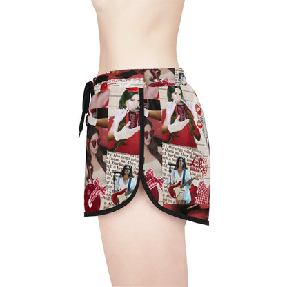 Lana Del Rey Cherry Coke Collage Women's Relaxed Shorts