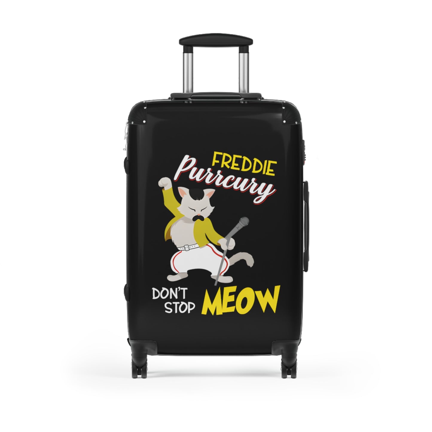 Queen Don't Stop Meow Freddie Purrcury Suitcase