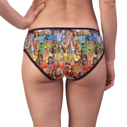 Britney Spears Rainbow Photo Collage Women's Briefs