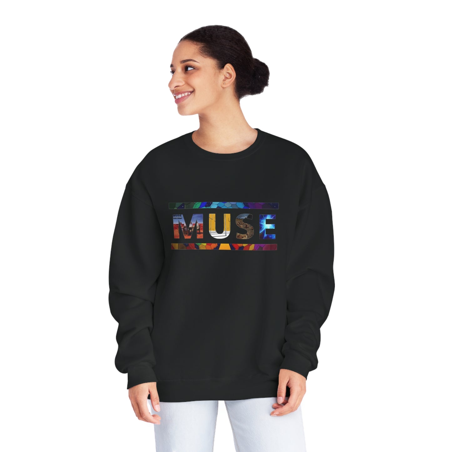 Muse Album Art Letters Unisex NuBlend Crewneck Sweatshirt