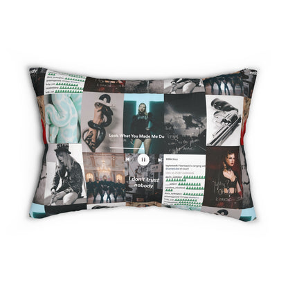 Taylor Swift Reputation Look What You Made Me Do Mosaic Spun Polyester Lumbar Pillow