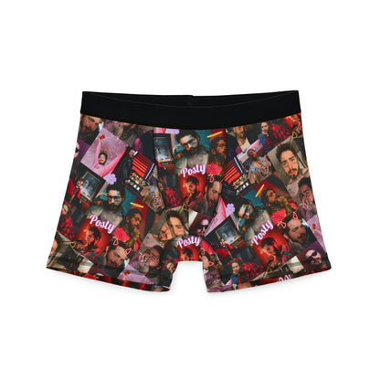 Post Malone Posty Love Photo Collage Men's Boxers