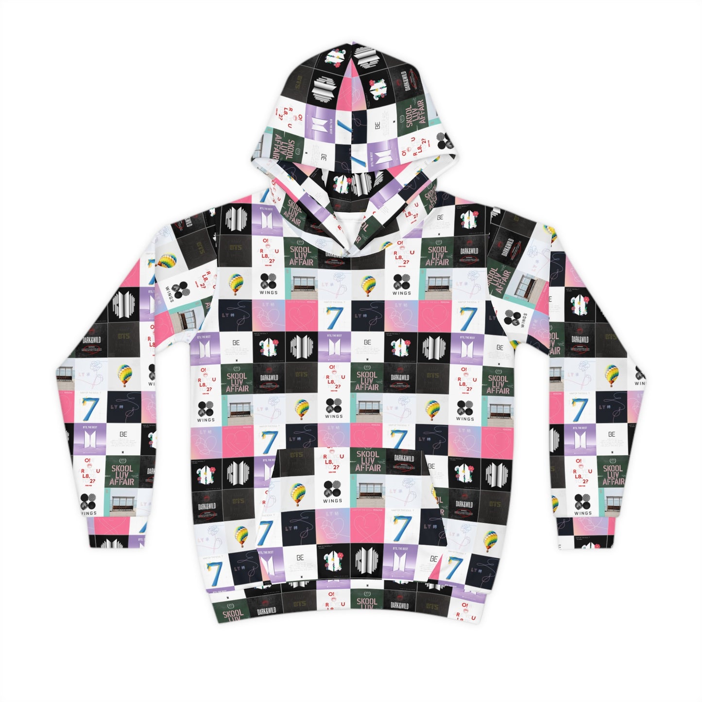 BTS Album Cover Art Collage Kid's Hoodie