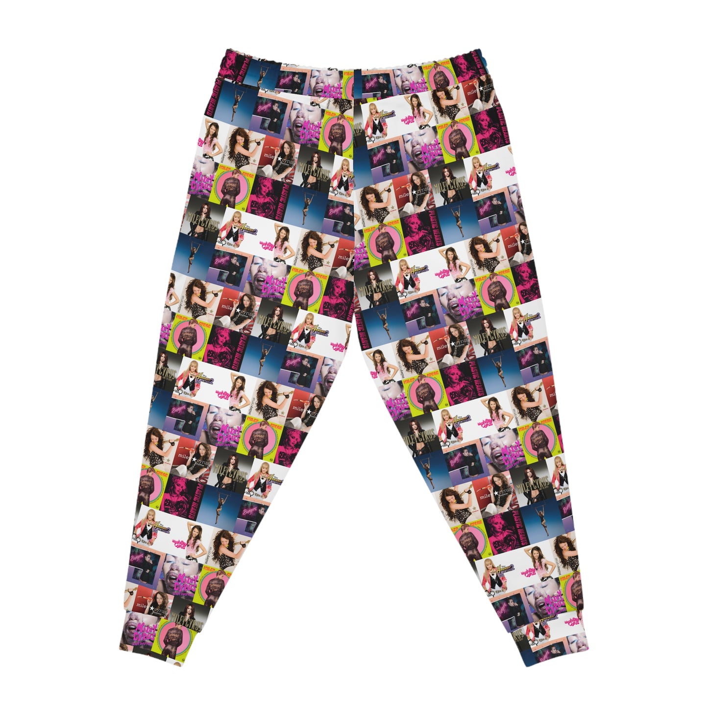 Miley Cyrus Album Cover Collage Athletic Jogger Sweatpants