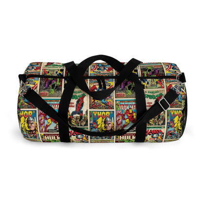 Marvel Comic Book Cover Collage Duffel Bag