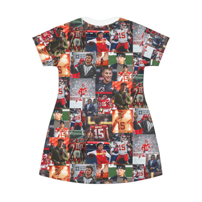 Patrick Mahomes Chiefs MVPAT Photo Collage T-Shirt Dress
