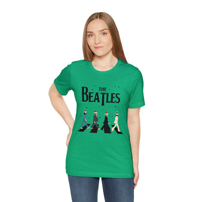 The Beatles Abbey Road Santas Unisex Jersey Short Sleeve Tee Shirt