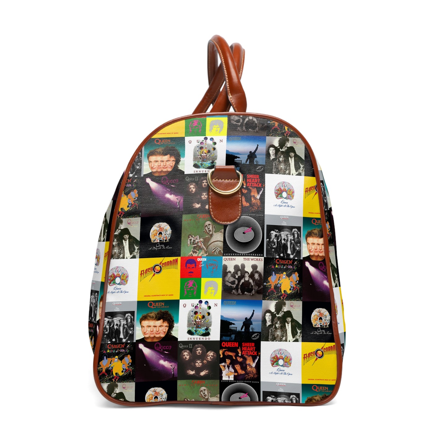 Queen Album Cover Collage Waterproof Travel Bag