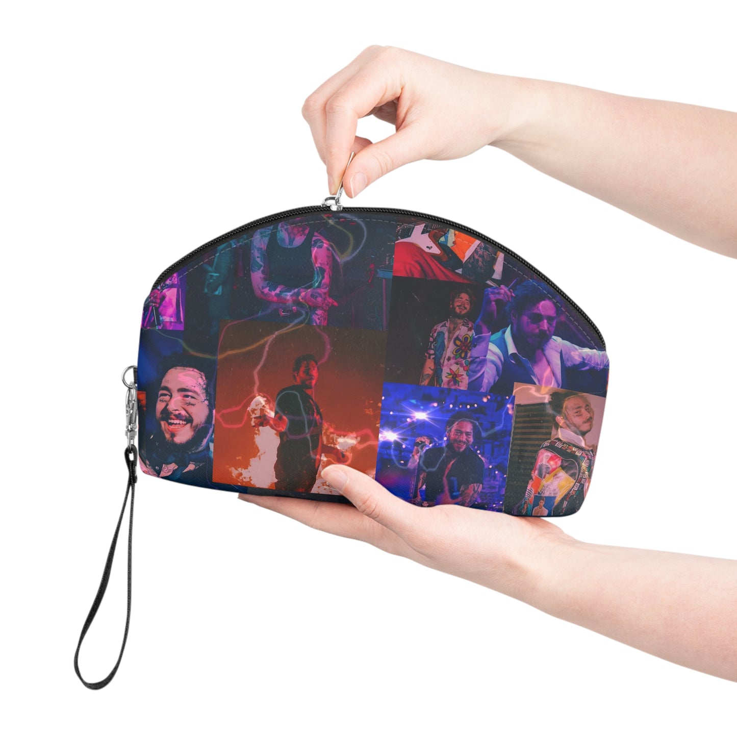 Post Malone Lightning Photo Collage Makeup Bag