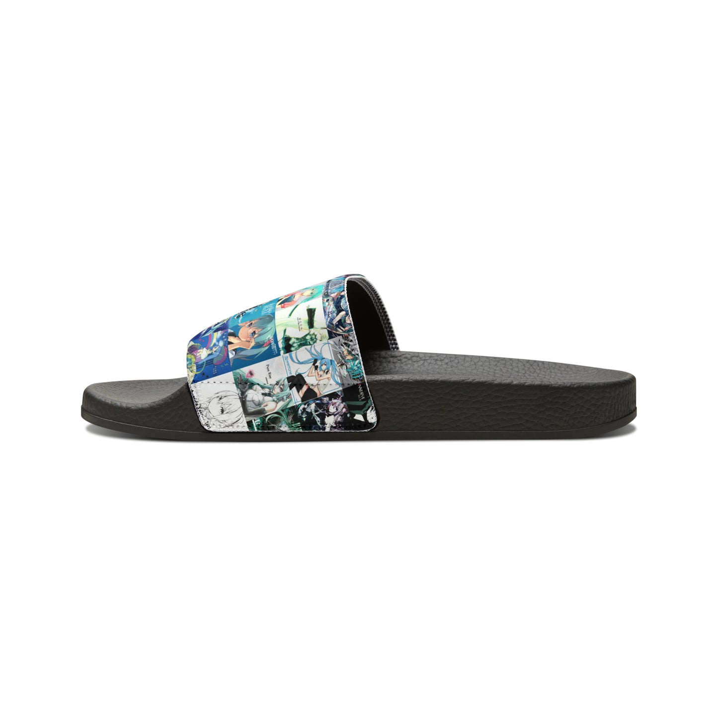 Hatsune Miku Album Cover Collage Men's Slide Sandals