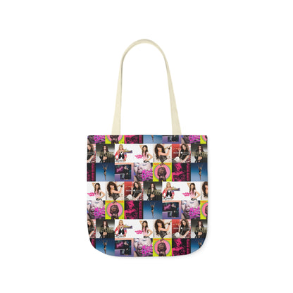 Miley Cyrus Album Cover Collage Polyester Canvas Tote Bag