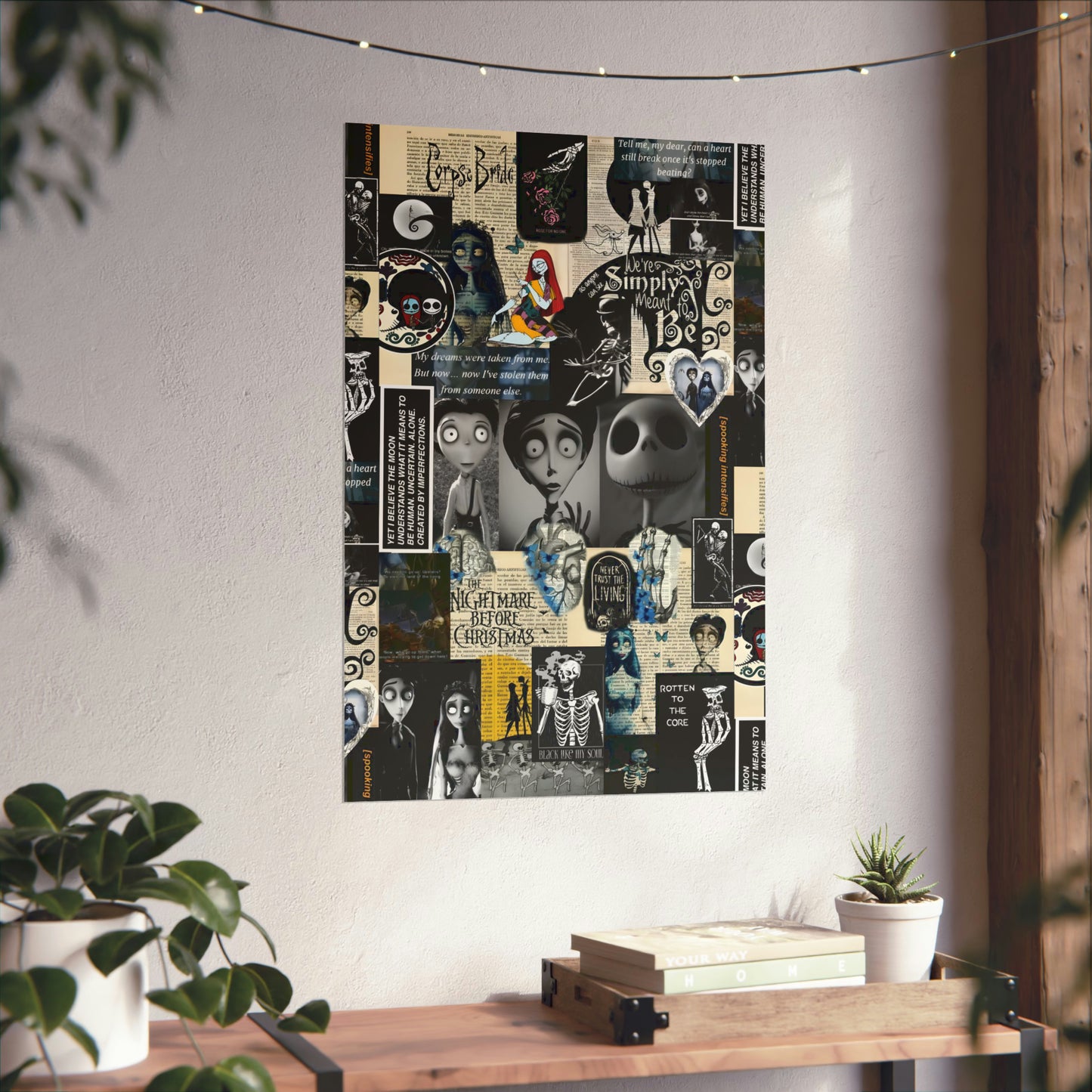 The Nightmare Before Christmas Rotten To The Core Collage Matte Vertical Poster