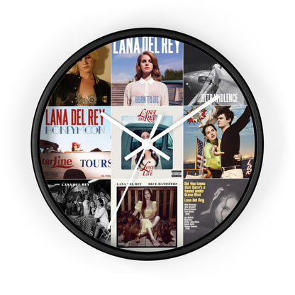 Lana Del Rey Album Cover Collage Round Wall Clock