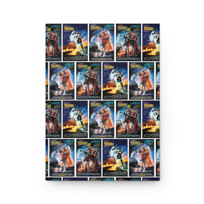 Back To The Future Movie Posters Collage Hardcover Journal