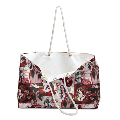 Lana Del Rey Cherry Coke Collage Weekender Bag